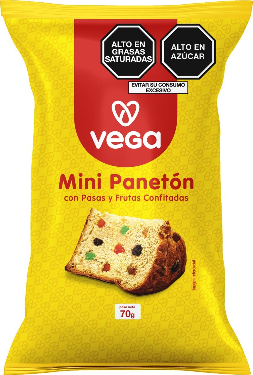 VEGA PANETONCITO 70GR FRUT/CONFIT.
